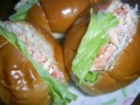 焼き鮭の残りで! サーモンサンド